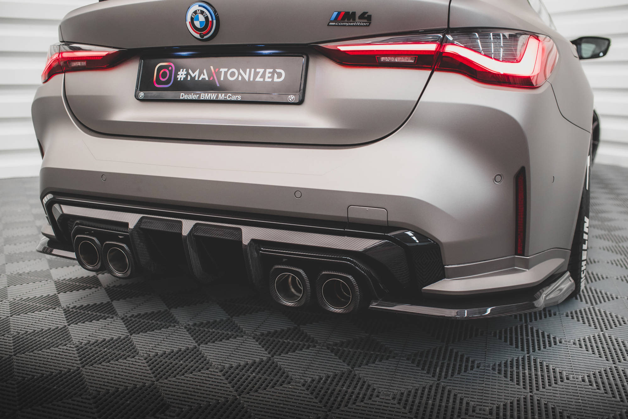 Maxton Carbon Fiber Rear Side Splitters BMW M4 G82