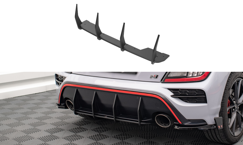 Maxton Design Street Pro Rear Diffuser Hyundai Kona N Mk1