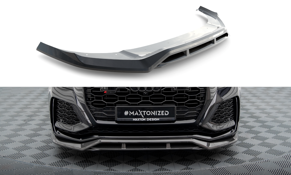 Maxton Carbon Fiber Front Splitter Audi RSQ8