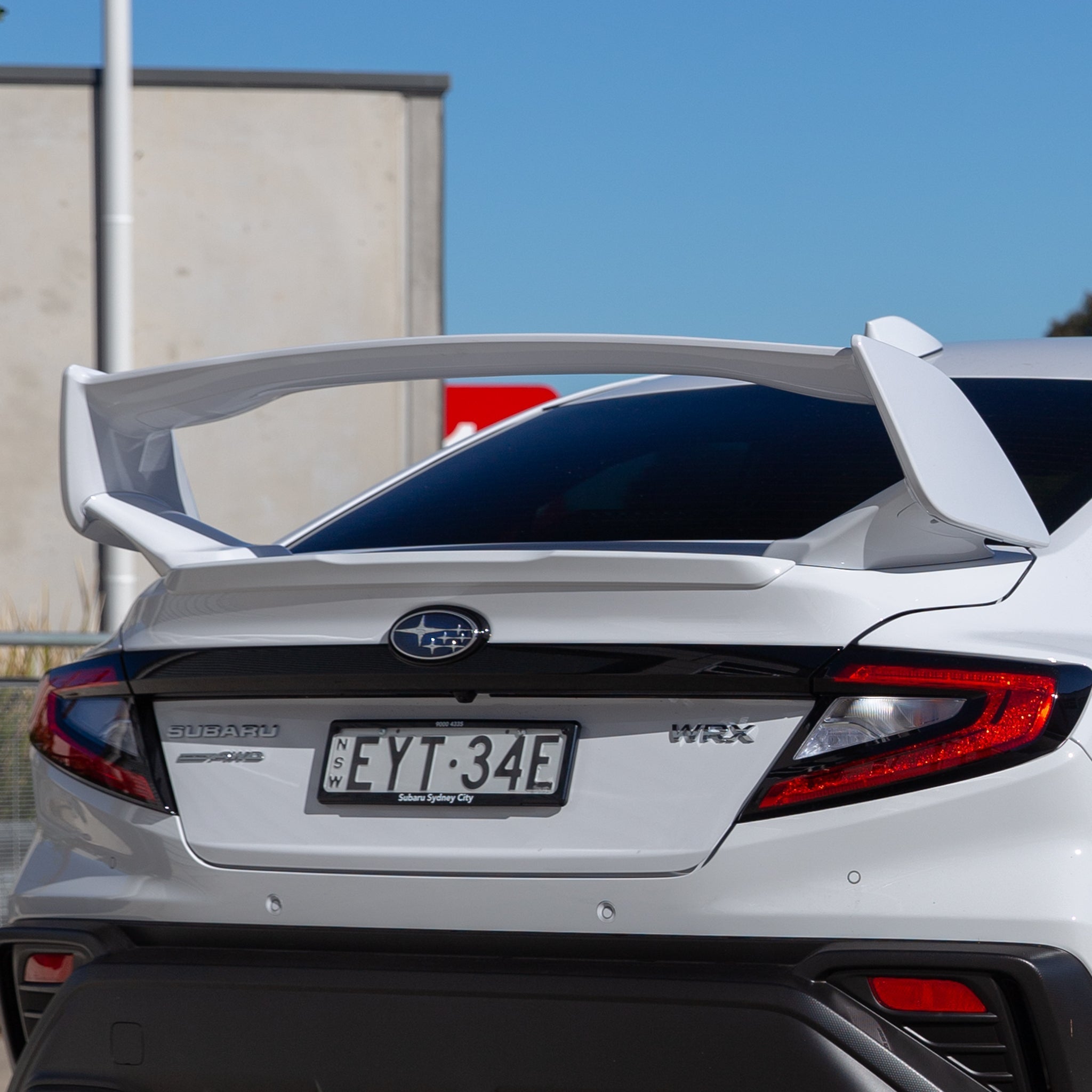 DMAKER STI-Spec Wing Spoiler For 2022+ Subaru WRX VB [Paint Matched] Ceramic White - M6Y