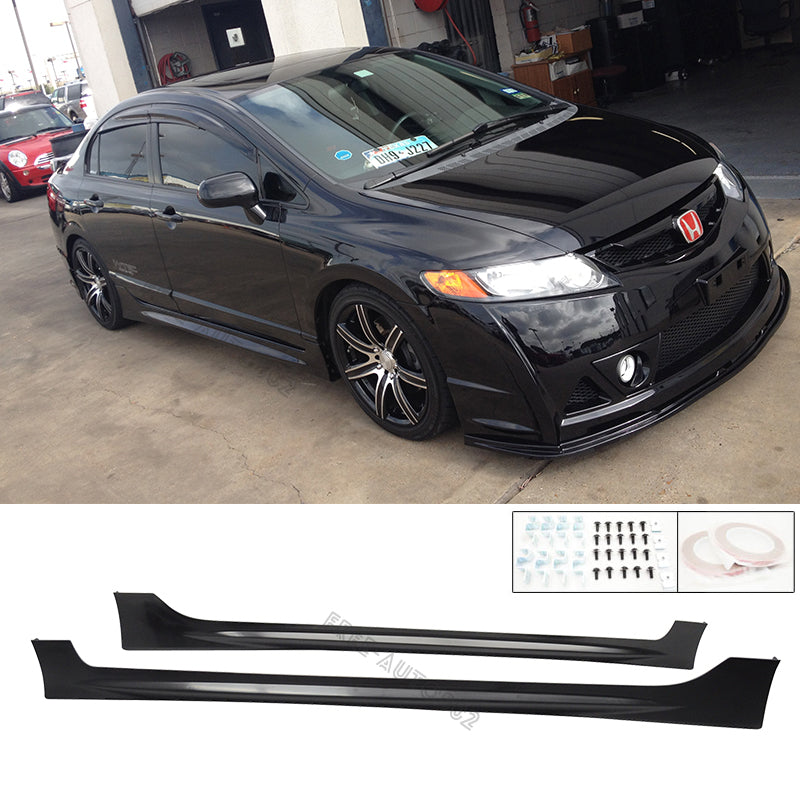 2006-2011 Honda Civic FD1/FD2 Sedan Mugen Style Side Skirts