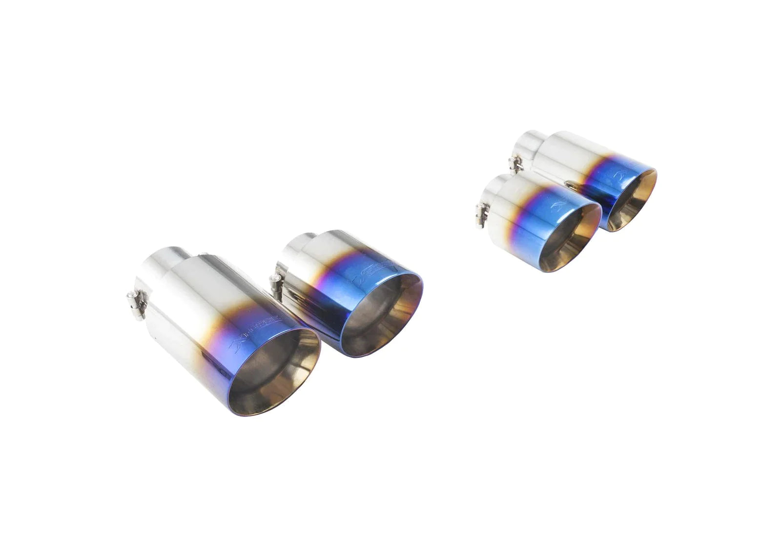 Audi S3 8V (PFL & FL) Burnt Blue 4" Stainless Steel Exhaust Tips