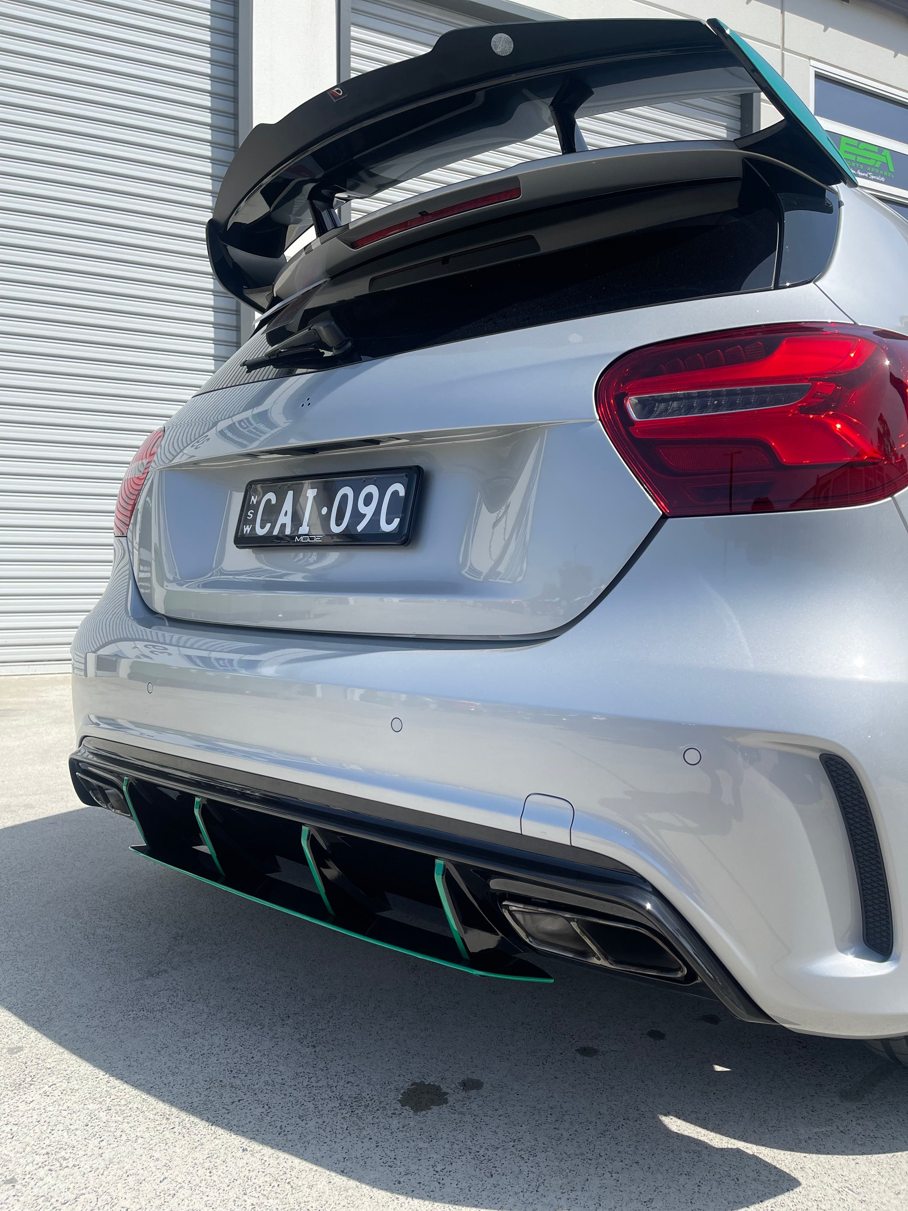 AMG Style Rear Diffuser to suit Mercedes Benz A Class W176 (With Exhaust Tips)
