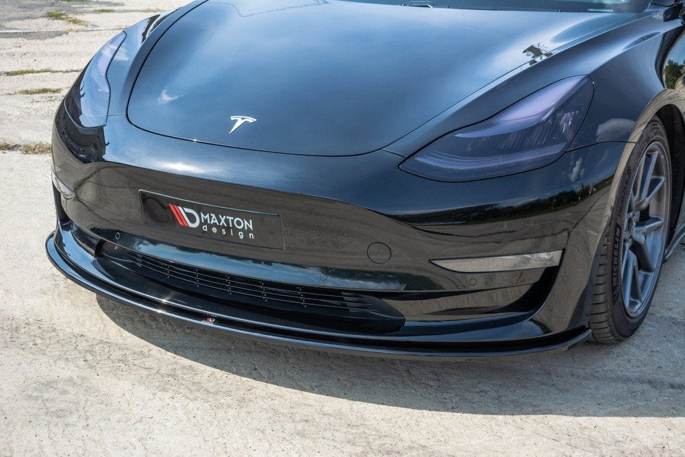 Maxton Design Front Splitter V.1 Tesla Model 3 Front Lip