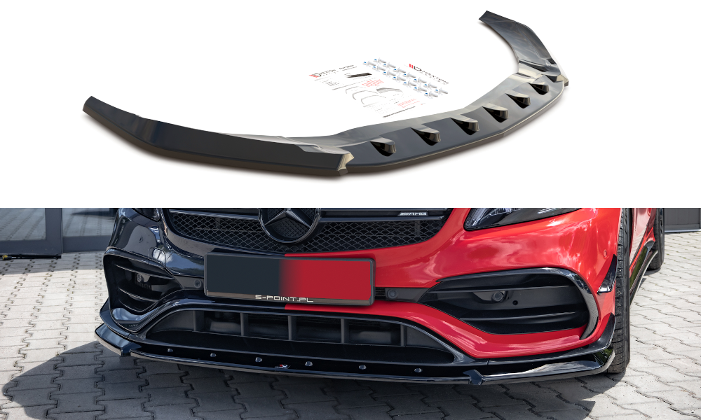 Maxton Design Front Splitter V.1 Mercedes A45 W176 AMG AERO Facelift Front Lip