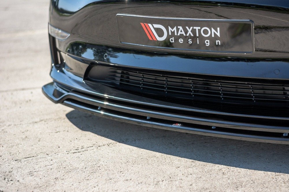 Maxton Design Front Splitter V.2 Tesla Model 3 Front Lip