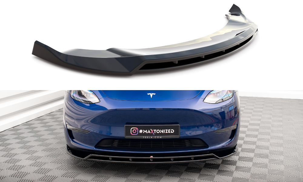 Maxton Design Front Splitter V.2 Tesla Model Y Front Lip