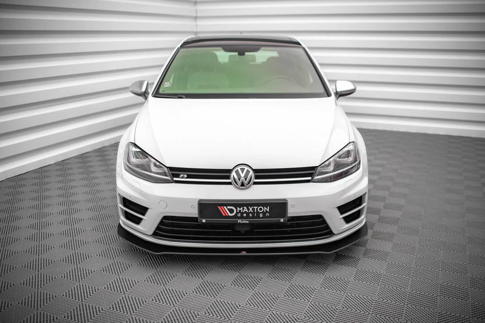 Maxton Design Racing Durability Front Splitter VW Golf MK7 R Front Lip