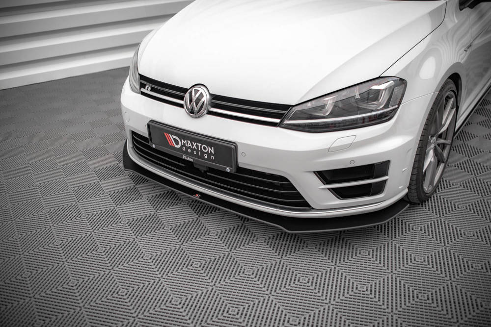 Maxton Design Racing Durability Front Splitter VW Golf MK7 R Front Lip