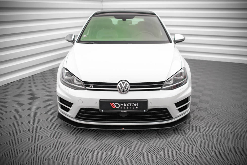 Maxton Design Racing Durability Front Splitter V2 VW Golf MK7 R Front Lip