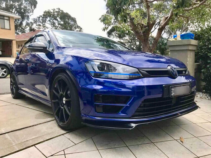 Maxton Design Front Splitter VW Golf Mk7 R Ver2 (Prefacelift) Front Lip