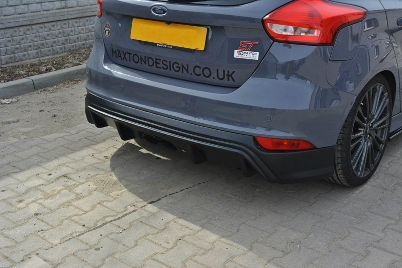 Maxton Design Front Ford Focus Mk 3 ST Rear Diffuser (Facelift)