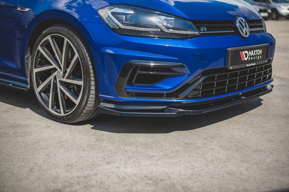 Maxton Design Front Splitter VW Golf Mk7.5 R Ver9 (Facelift) Front Lip