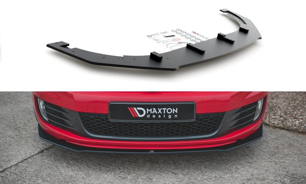 Maxton Design Racing Durability Front Splitter VW Golf MK6 GTI Front Lip