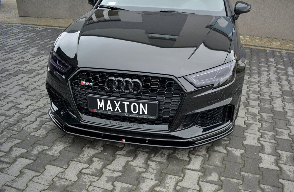 Maxton Design Audi RS3 Facelift Hatch Front Splitter Lip V1