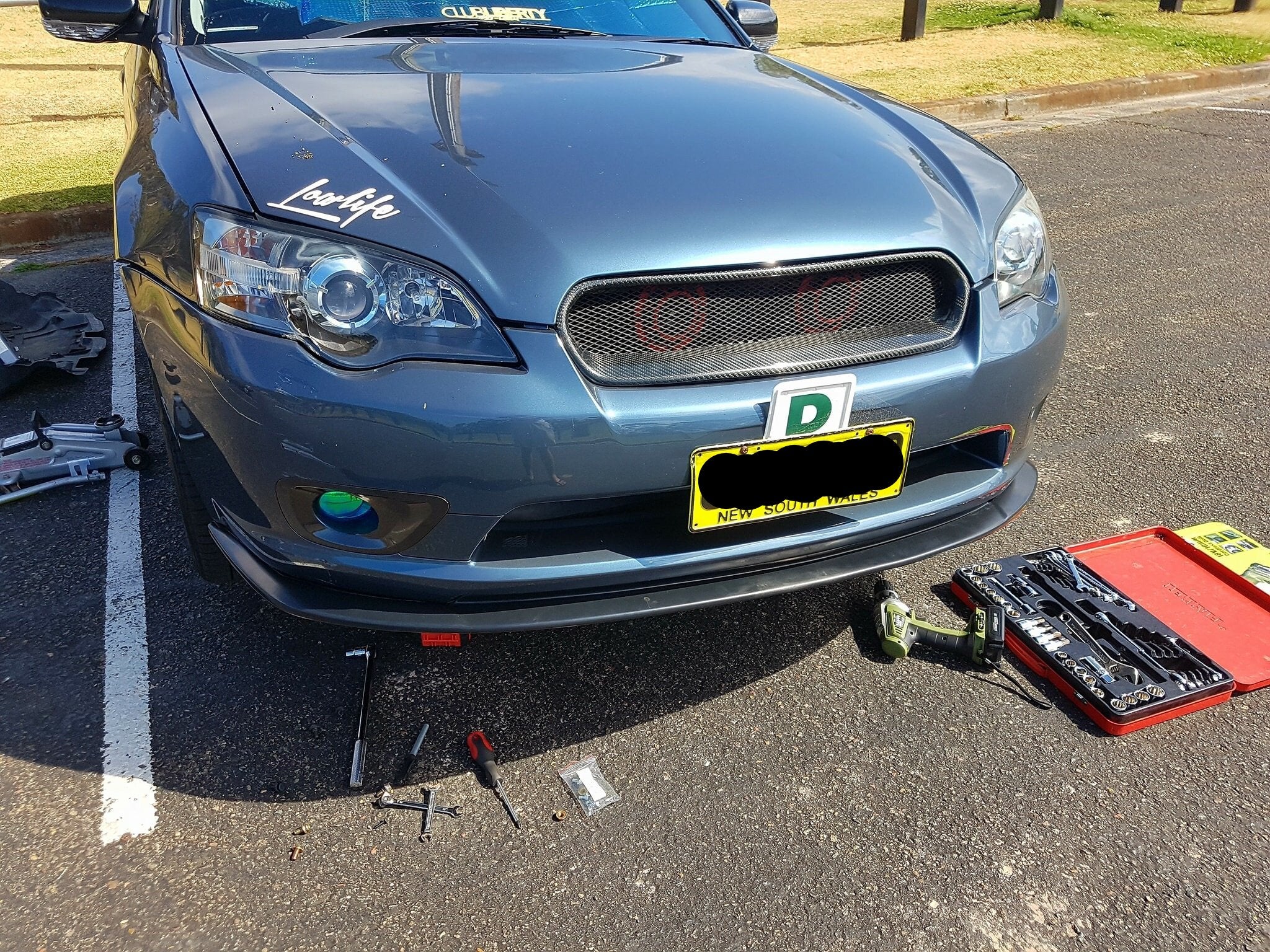 2003-2006 Subaru Liberty STI front lip