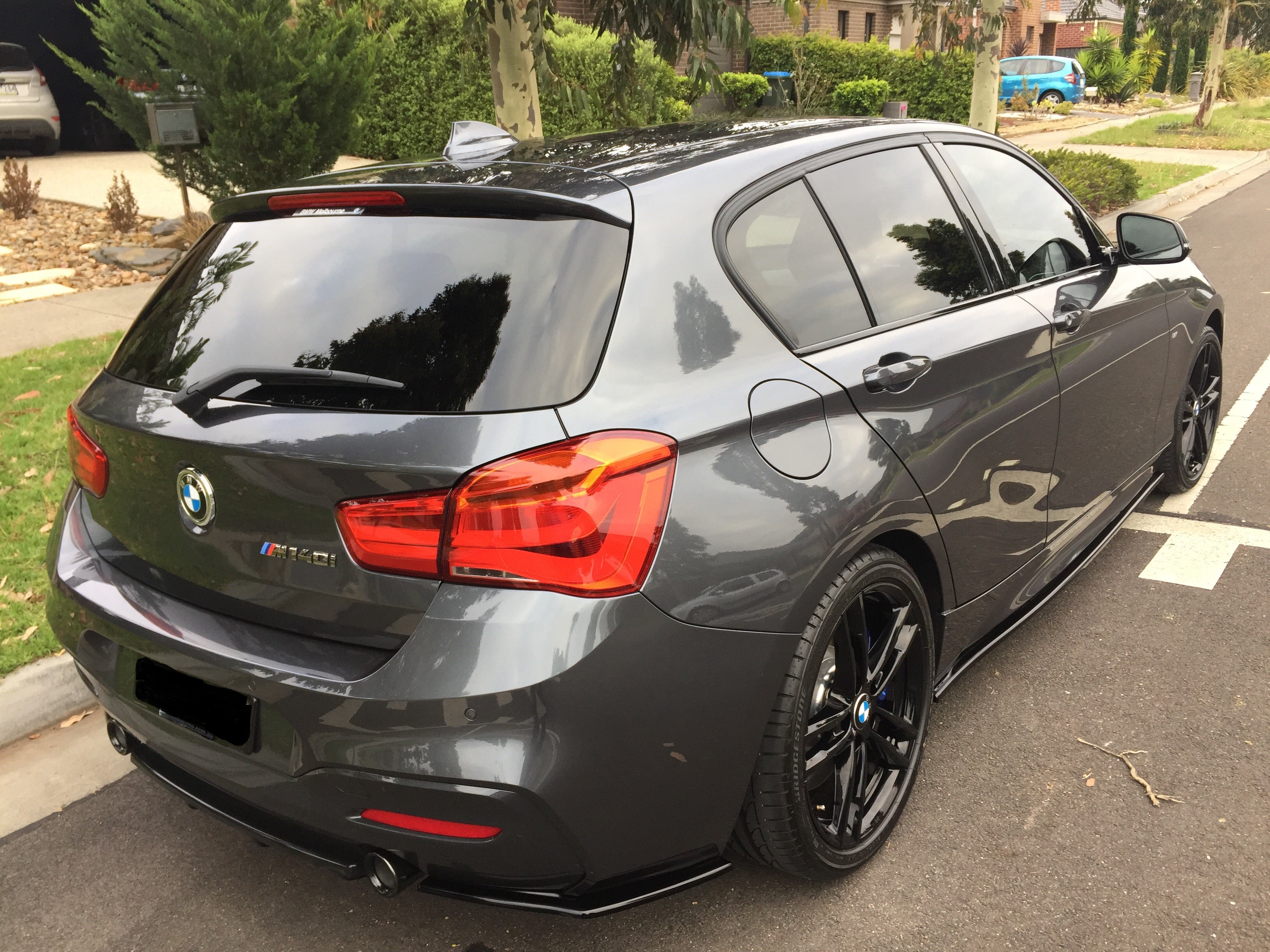 Maxton Design BMW 1M F20 (Facelift) Front Splitter Lip + Side Skirts + Rear Sides & Central Rear Splitter