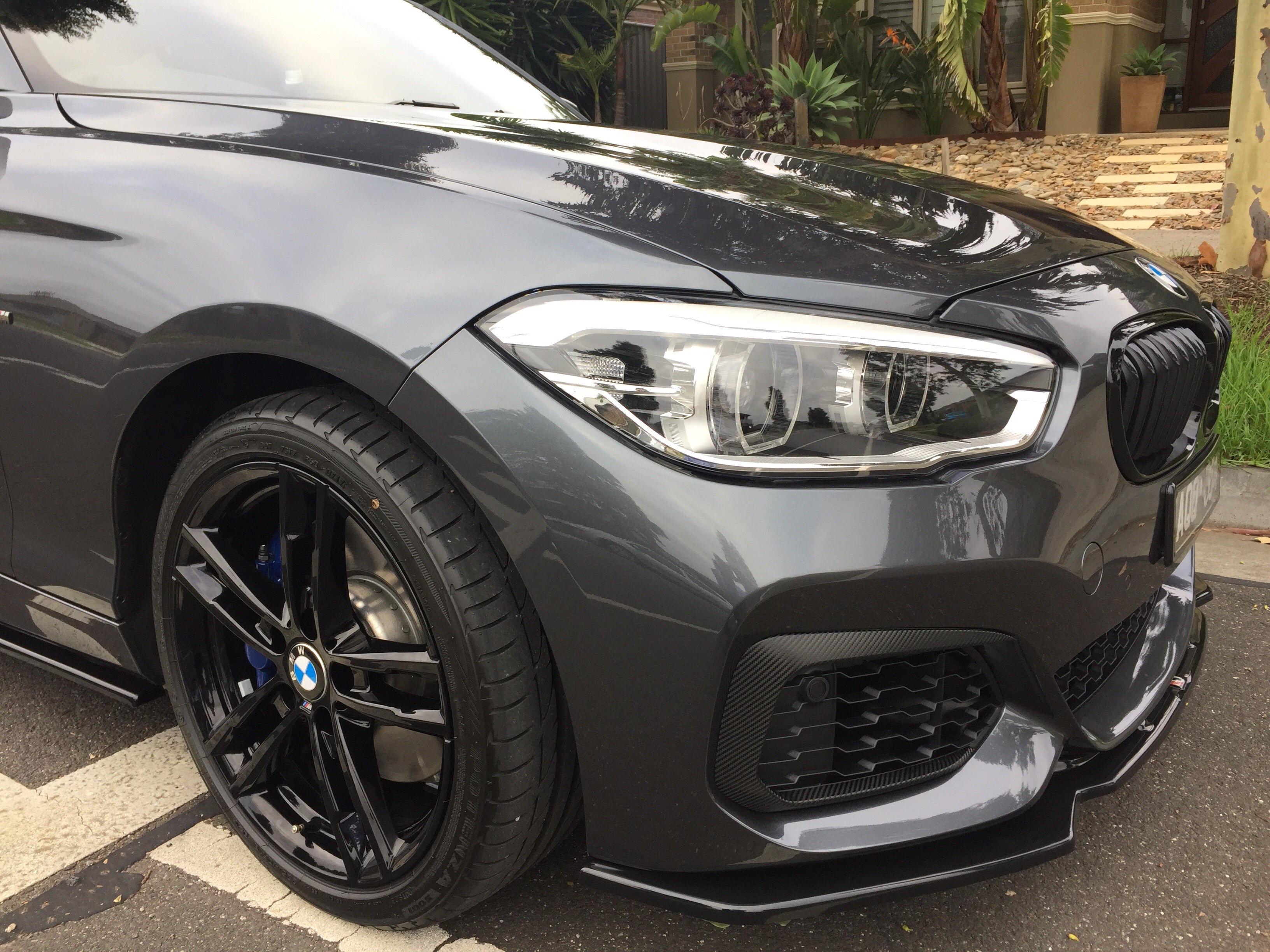 Maxton Design BMW 1M F20 (Facelift) Front Splitter Lip + Side Skirts + Rear Sides & Central Rear Splitter