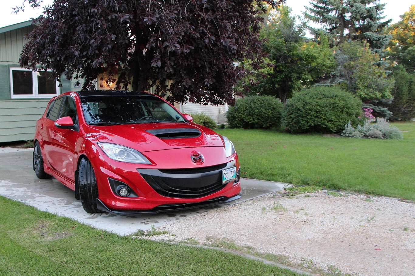 2009-2012 Mazda 3 MPS BL CS Polyurethane Front Lip