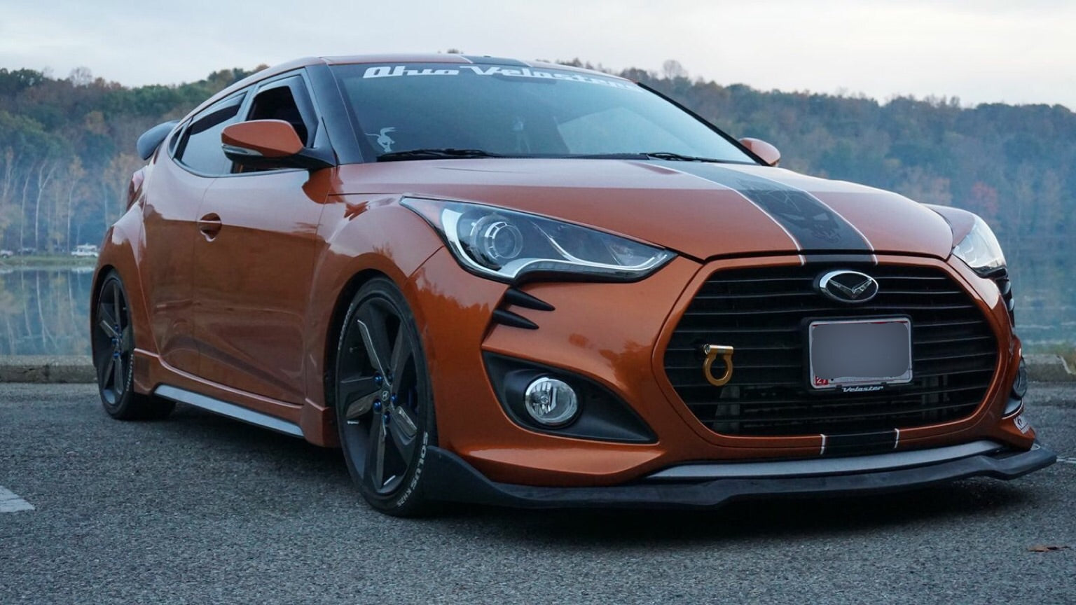 2012-2016 Hyundai Veloster Turbo CS Polyurethane Front Lip