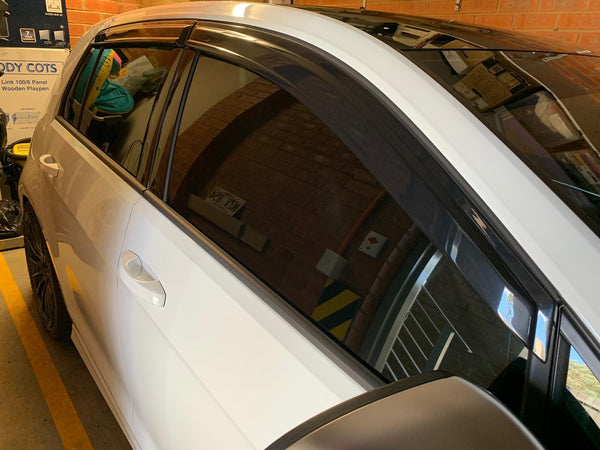 Golf r store window deflectors